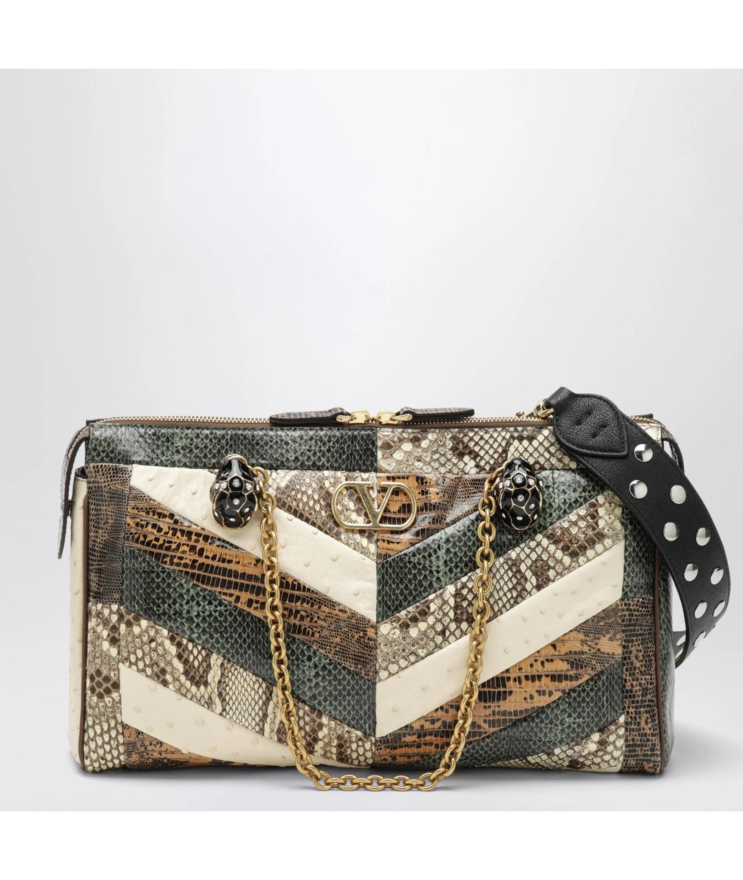 VALENTINO Мульти сумка через плечо из экзотической кожи, фото 3