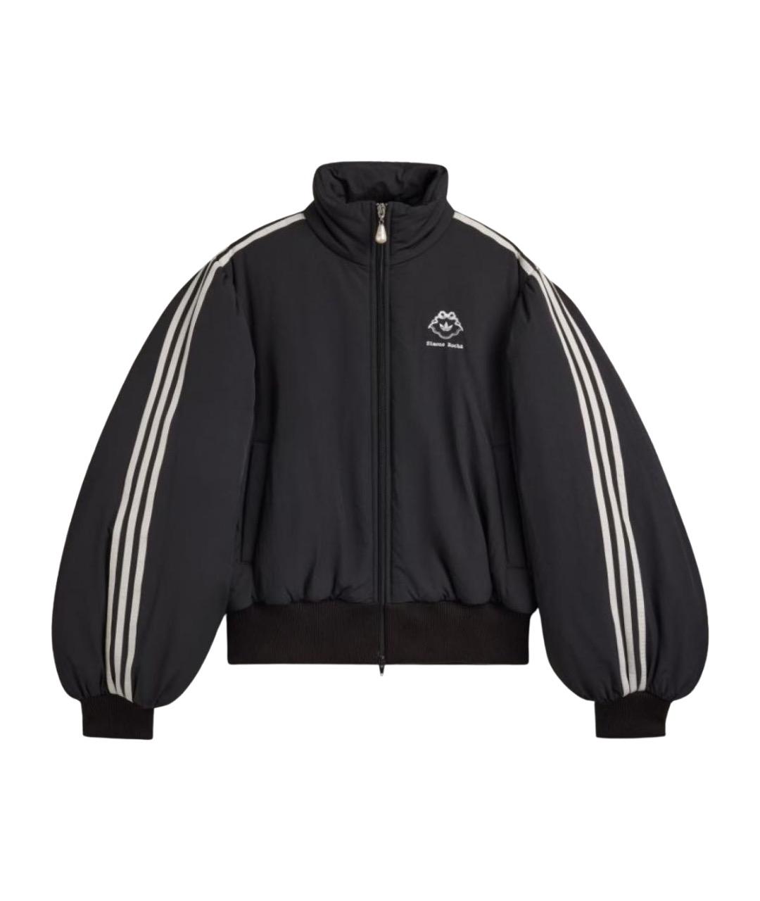 ADIDAS Черная полиэстеровая куртка, фото 1