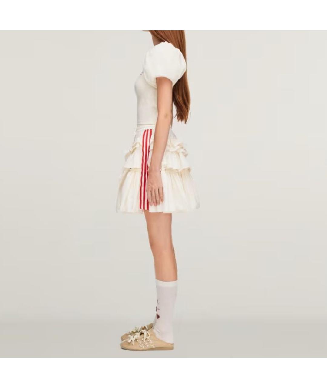 ADIDAS Белая хлопковая футболка, фото 6