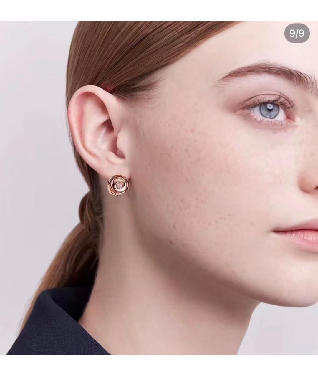 CHRISTIAN DIOR Золотые серьги, фото 5