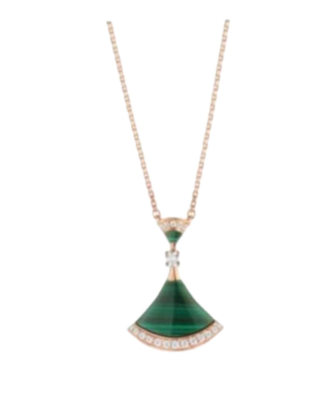 BVLGARI Зеленая подвеска, фото 1