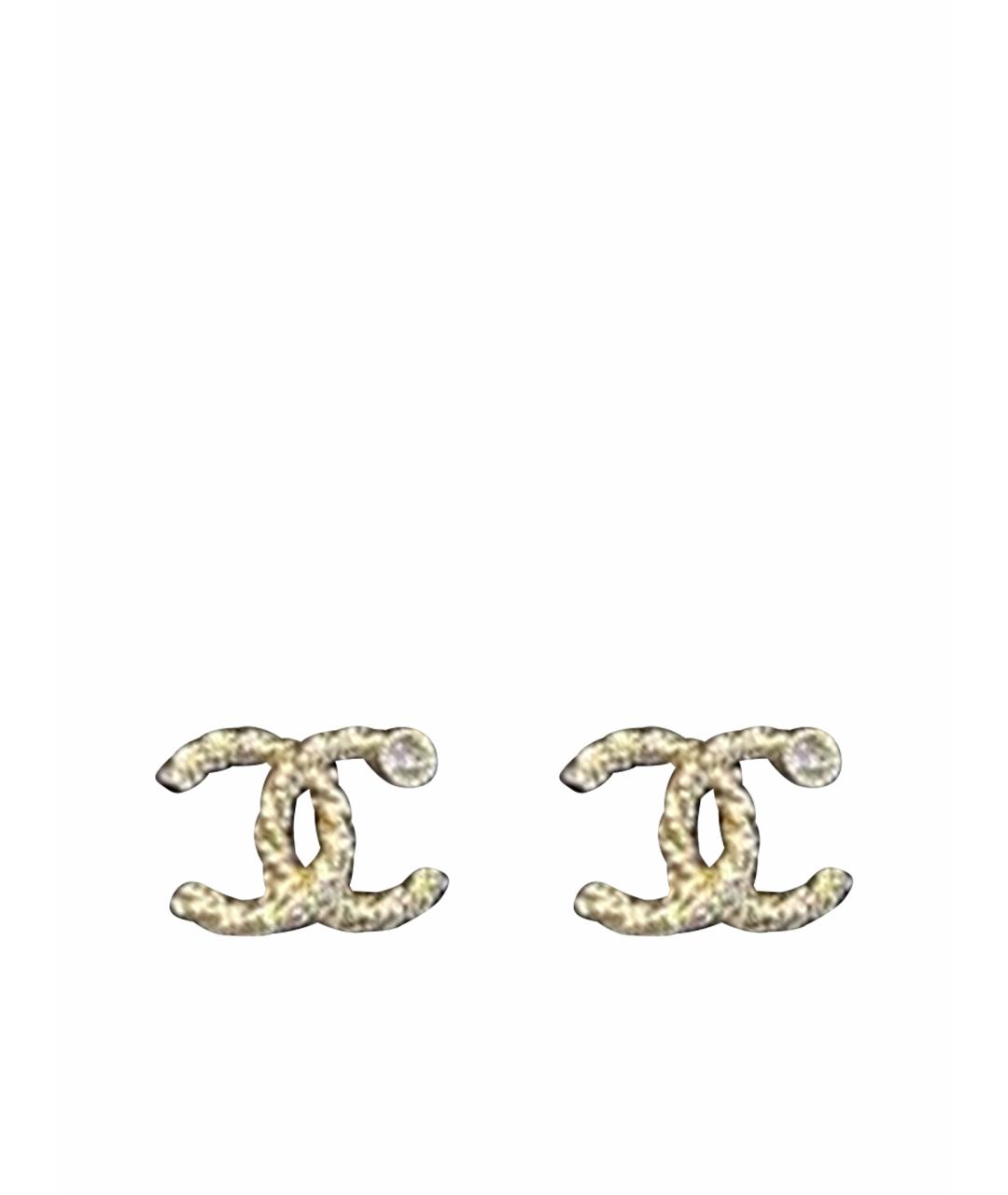 CHANEL Золотые серьги, фото 1