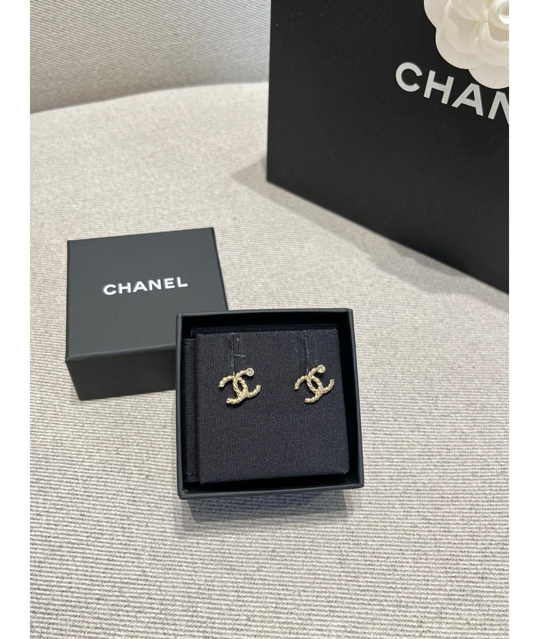 CHANEL Золотые серьги, фото 6