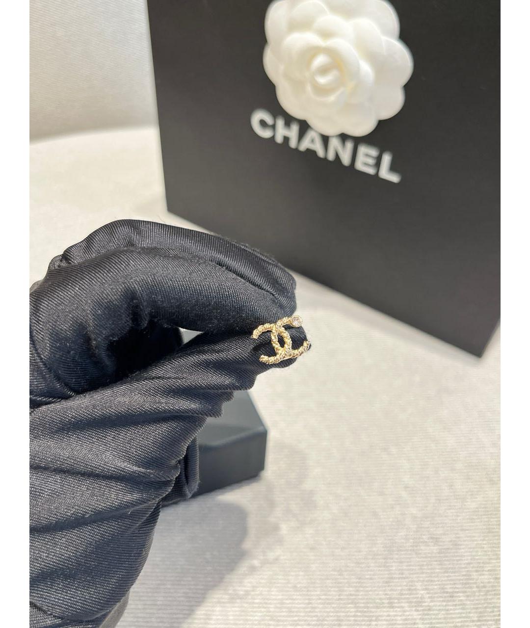 CHANEL Золотые серьги, фото 3