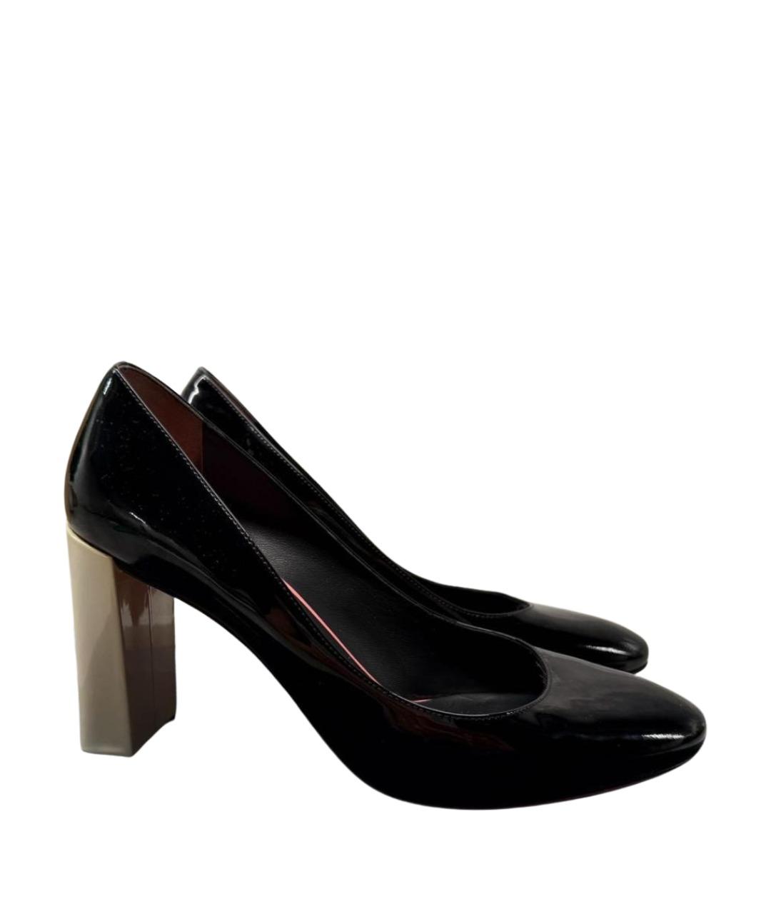 FENDI Черные туфли из лакированной кожи, фото 1