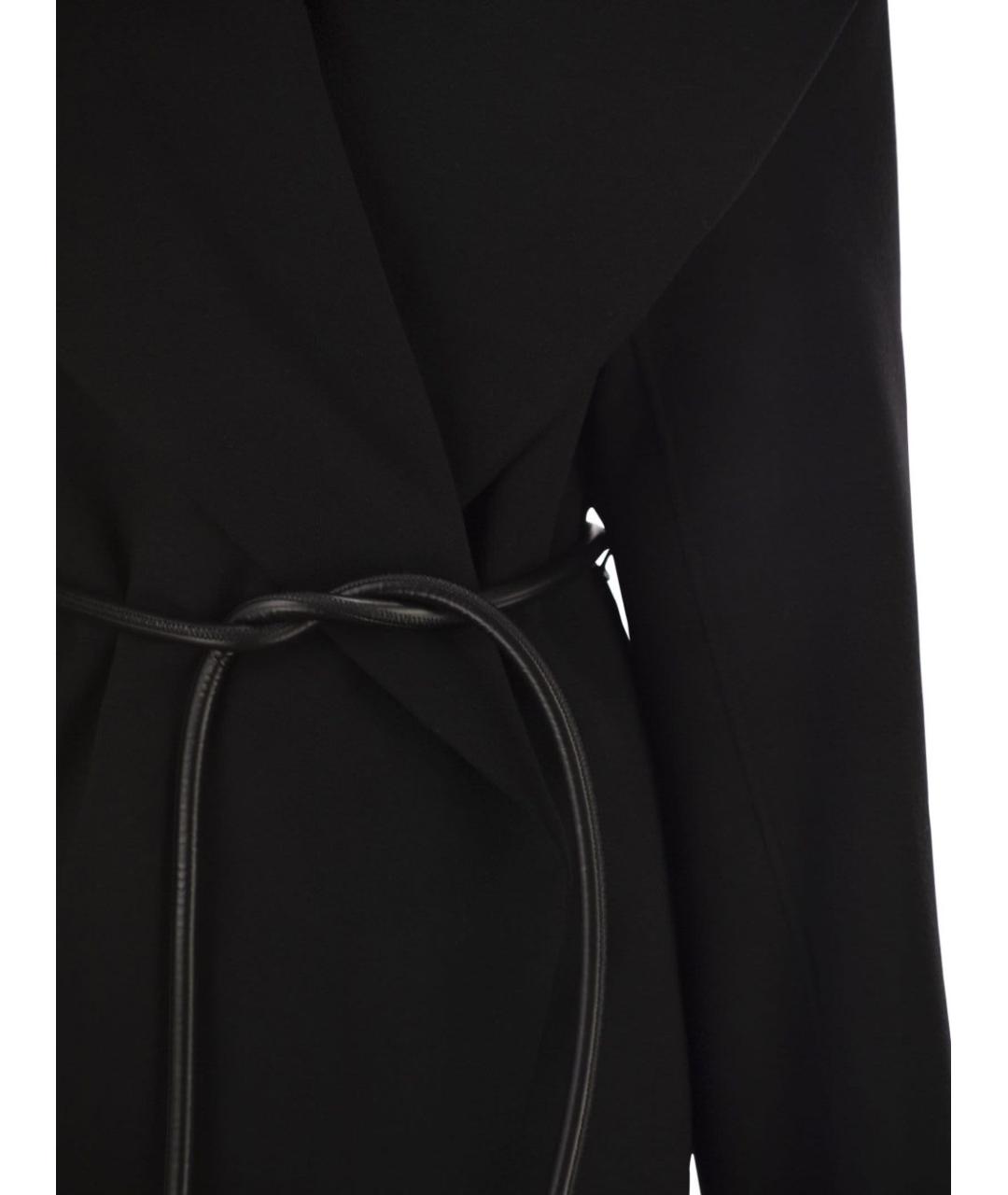 SPORTMAX Черное шерстяное пальто, фото 2
