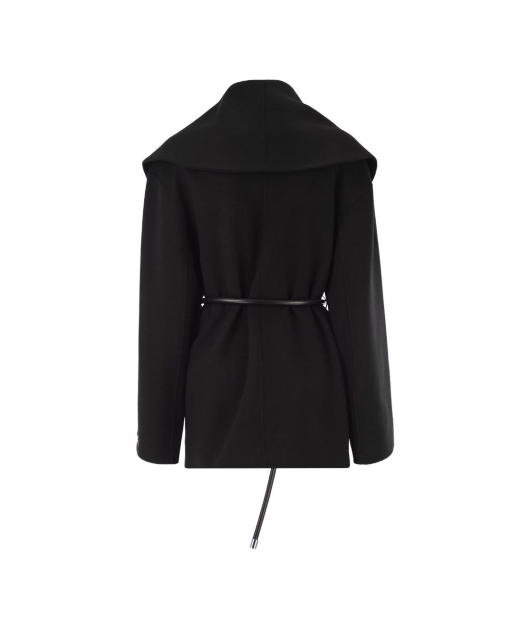 SPORTMAX Черное шерстяное пальто, фото 3