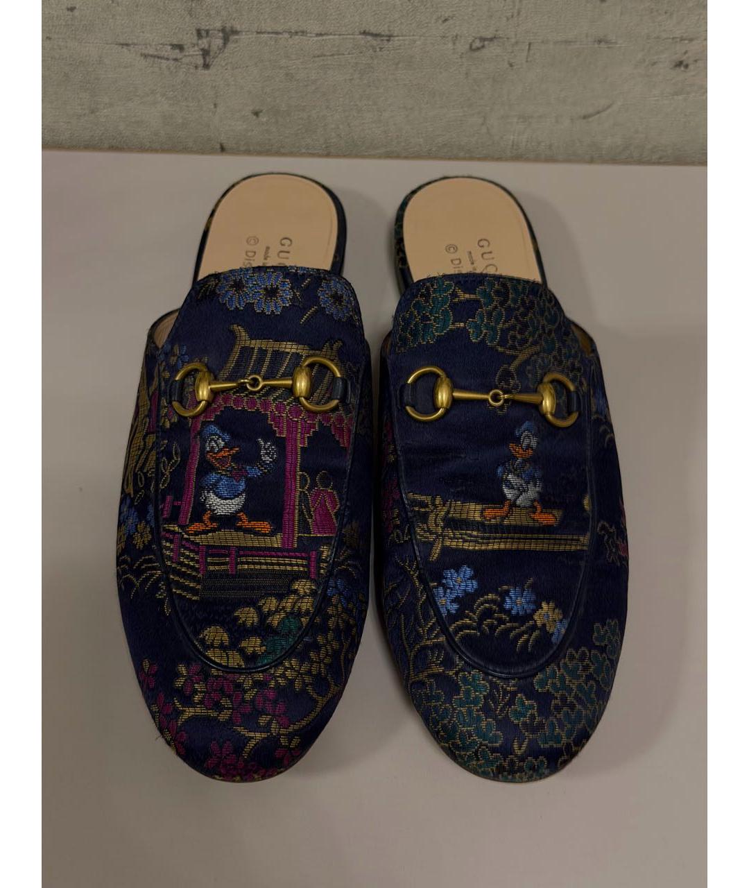 GUCCI Мульти текстильные мюли, фото 3