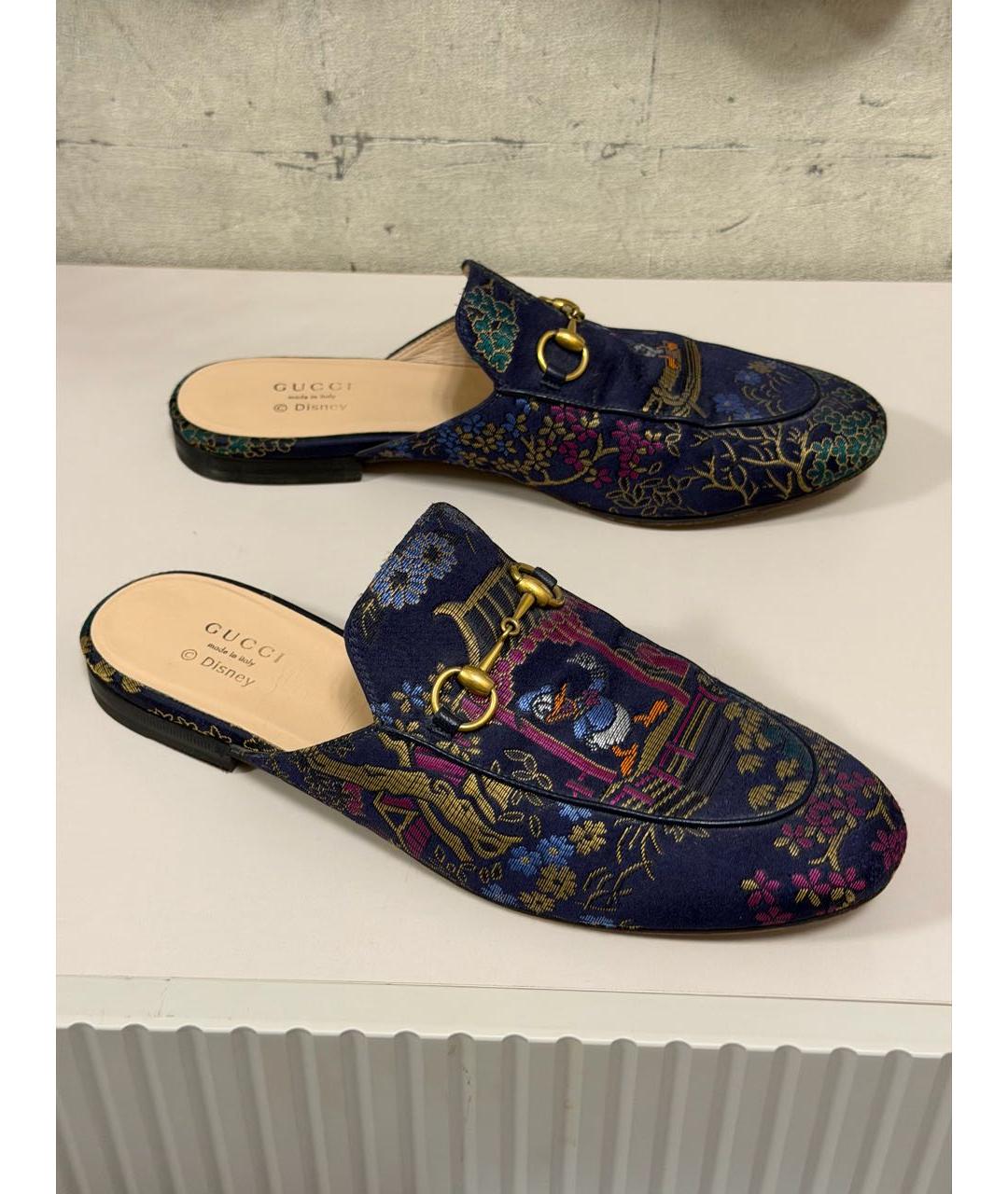 GUCCI Мульти текстильные мюли, фото 7
