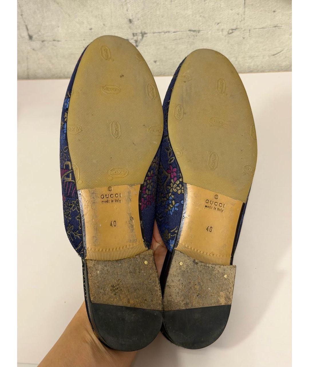 GUCCI Мульти текстильные мюли, фото 6