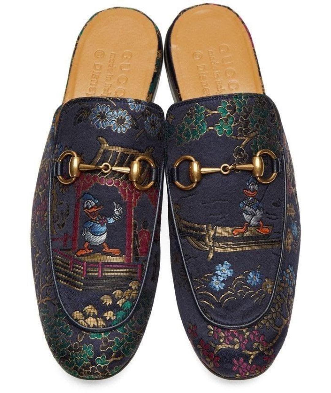 GUCCI Мульти текстильные мюли, фото 2
