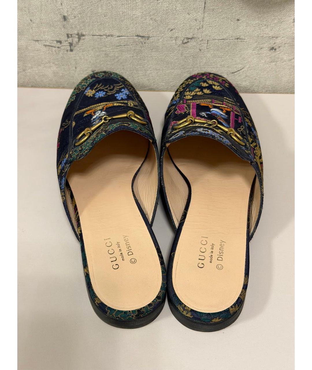 GUCCI Мульти текстильные мюли, фото 5