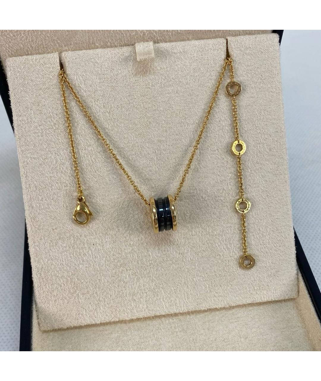 BVLGARI Черное колье из розового золота, фото 2