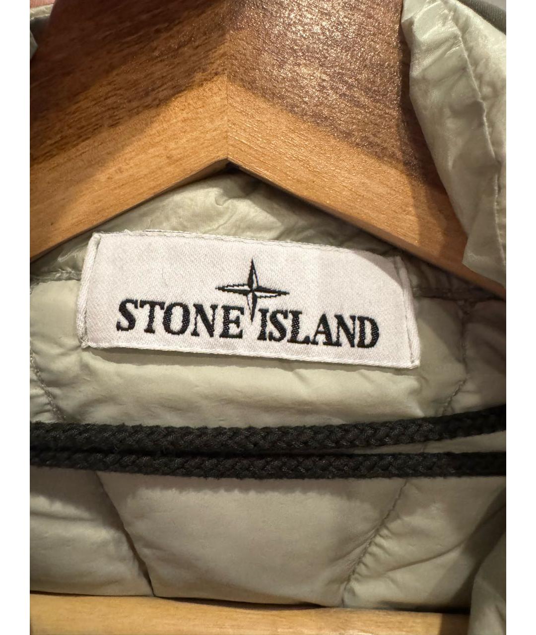 STONE ISLAND Зеленая нейлоновая куртка, фото 6