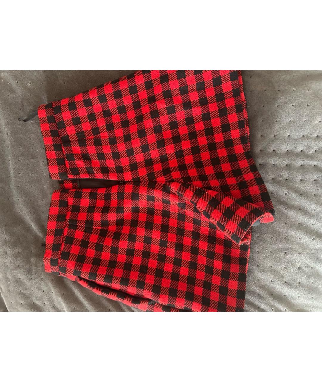 RED VALENTINO Красные шерстяные шорты, фото 2