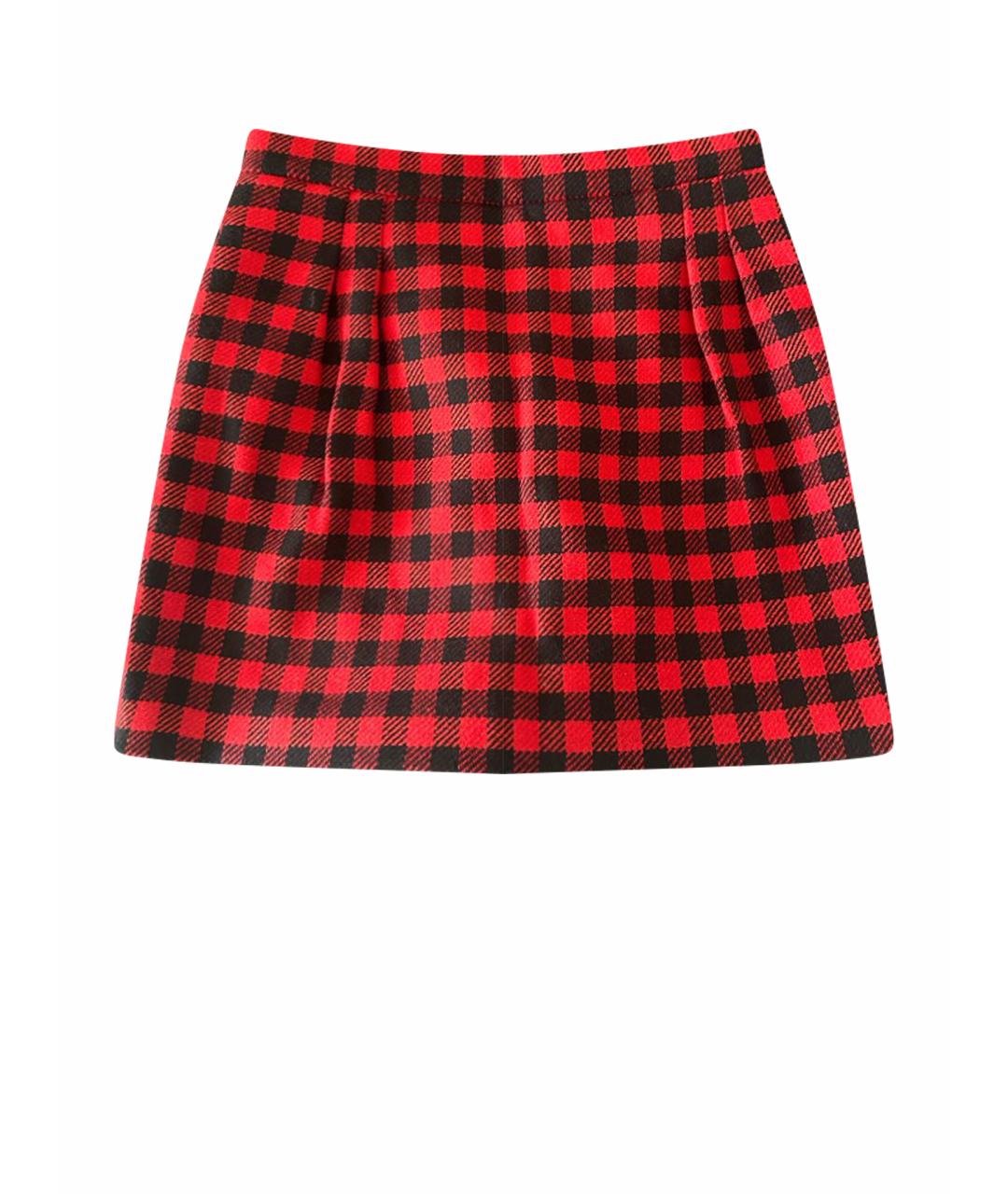 RED VALENTINO Красные шерстяные шорты, фото 6