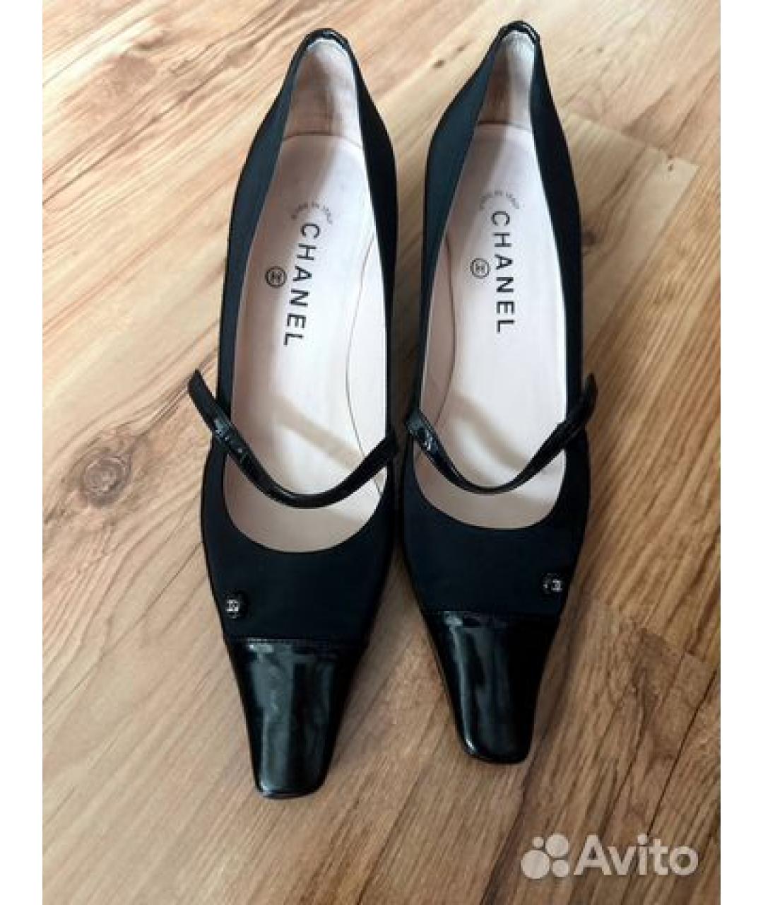 CHANEL Черные туфли из лакированной кожи, фото 3