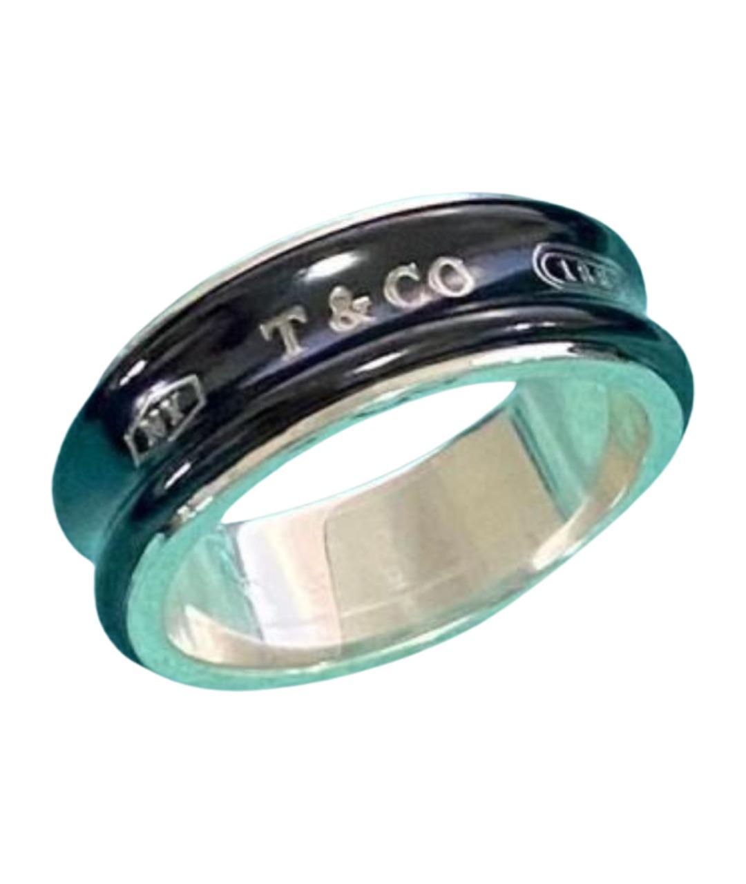 TIFFANY&CO Черное металлическое кольцо, фото 1