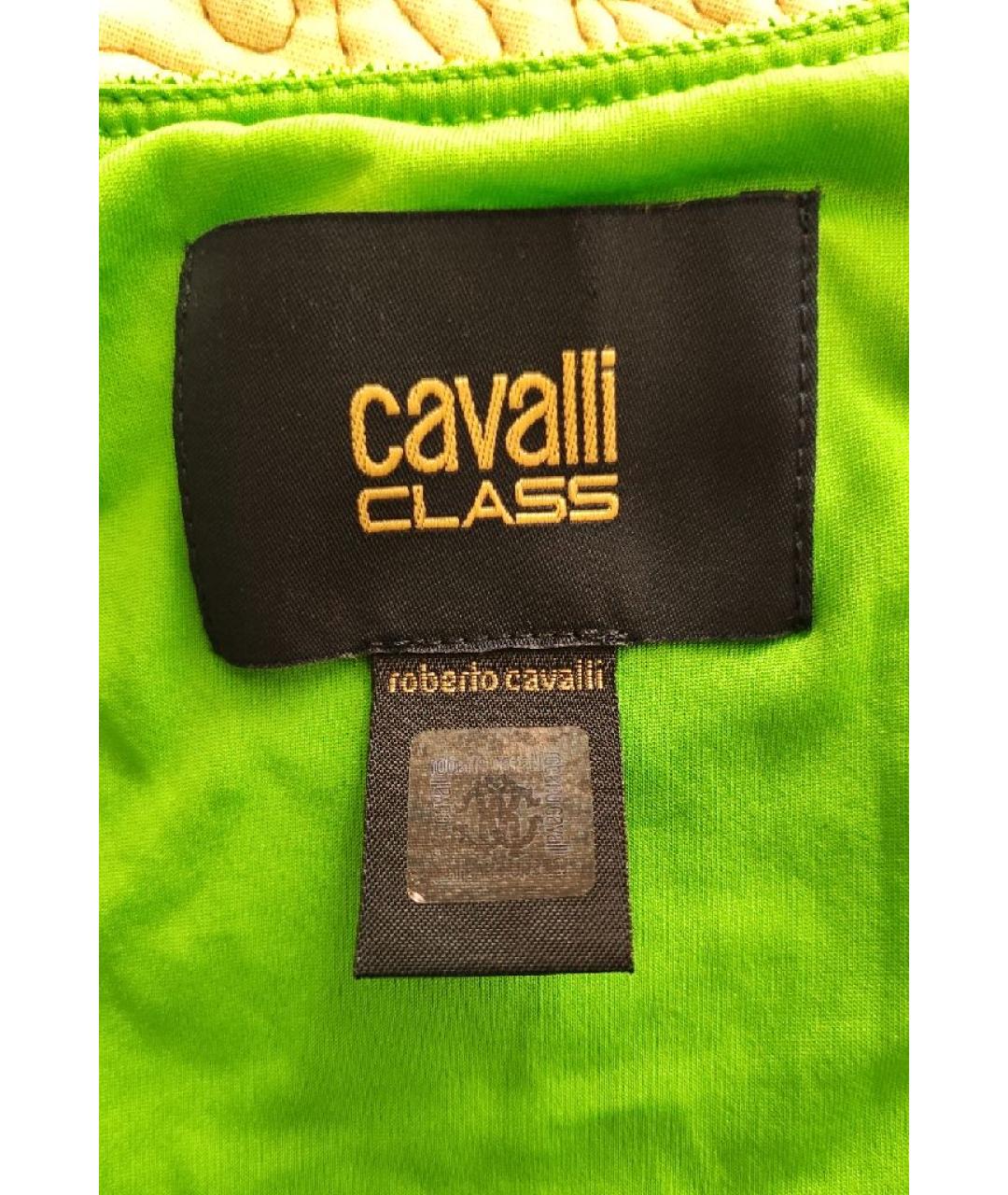 CAVALLI CLASS Зеленое вискозное повседневное платье, фото 3