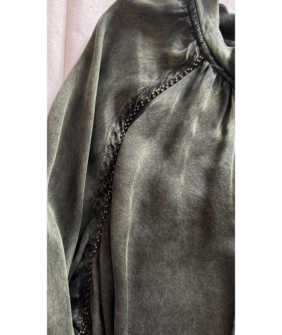 ZADIG & VOLTAIRE Хаки лиоцелловая блузы, фото 5