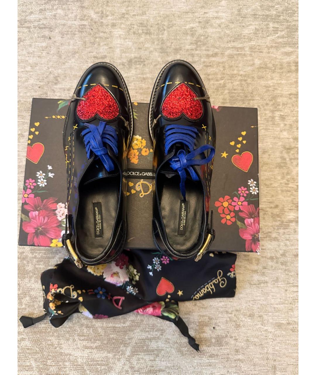 DOLCE&GABBANA Мульти кожаные ботинки, фото 4