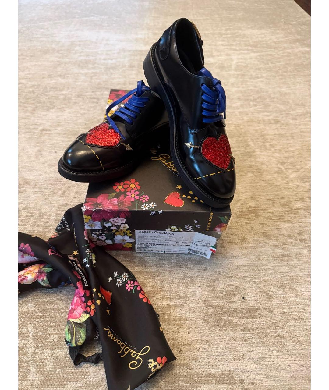 DOLCE&GABBANA Мульти кожаные ботинки, фото 5