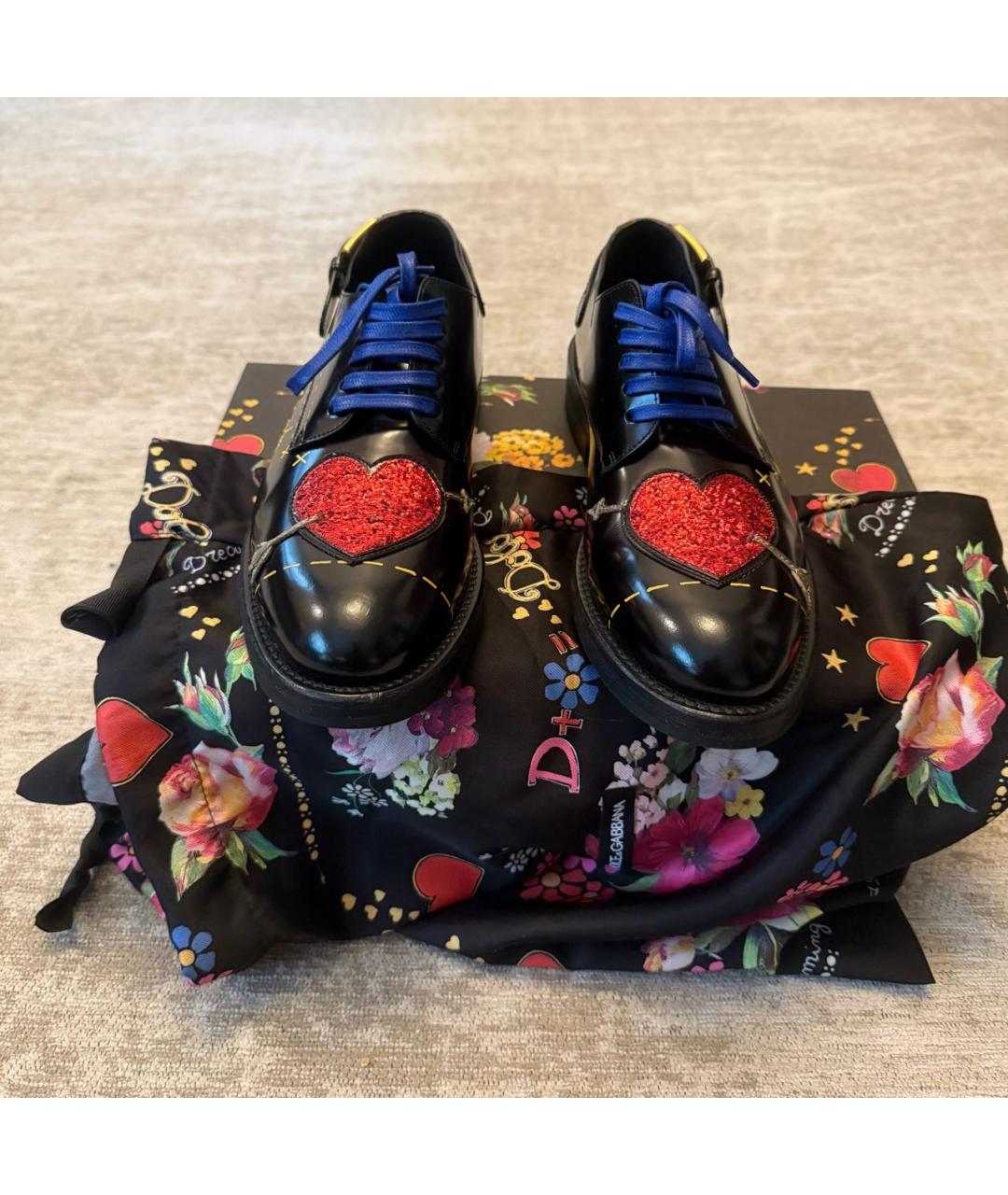 DOLCE&GABBANA Мульти кожаные ботинки, фото 2