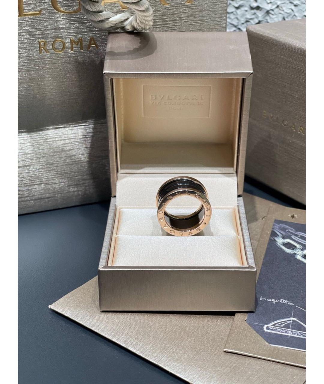 BVLGARI Золотое кольцо из розового золота, фото 4