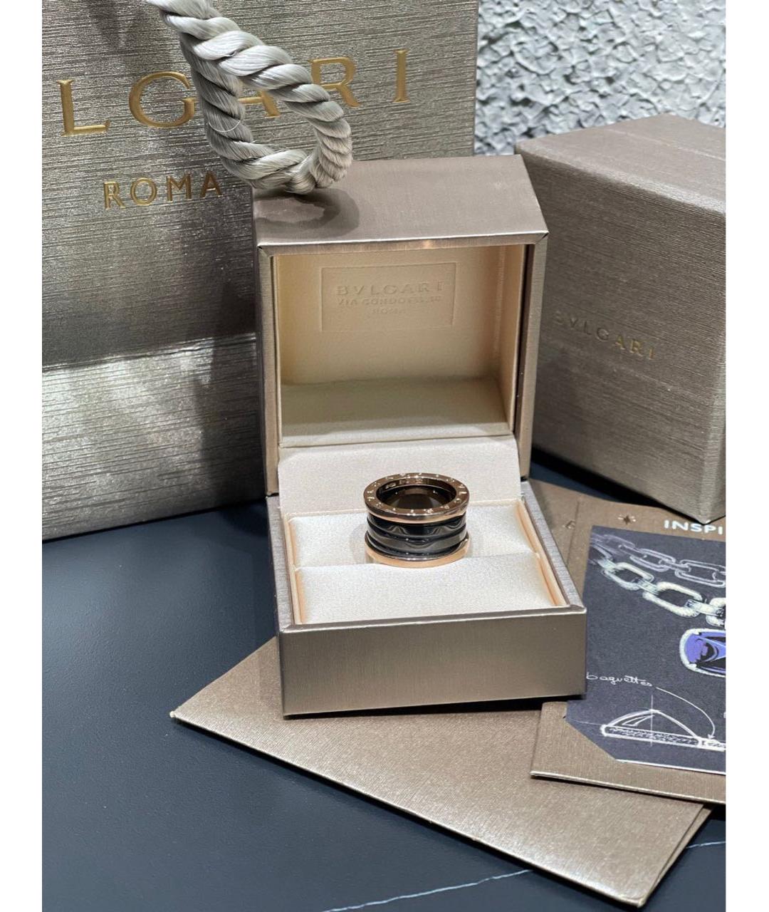 BVLGARI Золотое кольцо из розового золота, фото 3