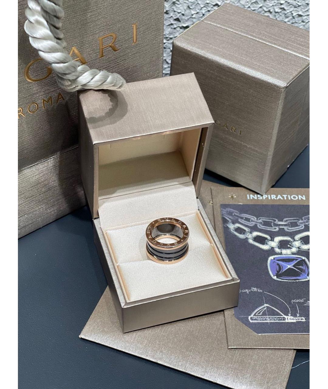 BVLGARI Золотое кольцо из розового золота, фото 6
