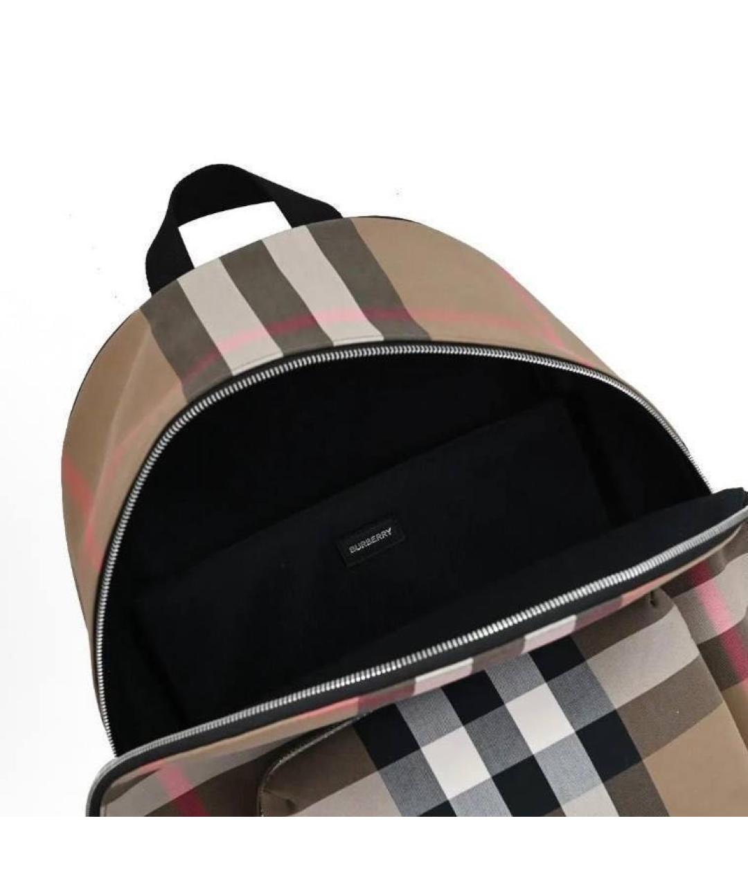 BURBERRY Коричневый тканевый рюкзак, фото 3