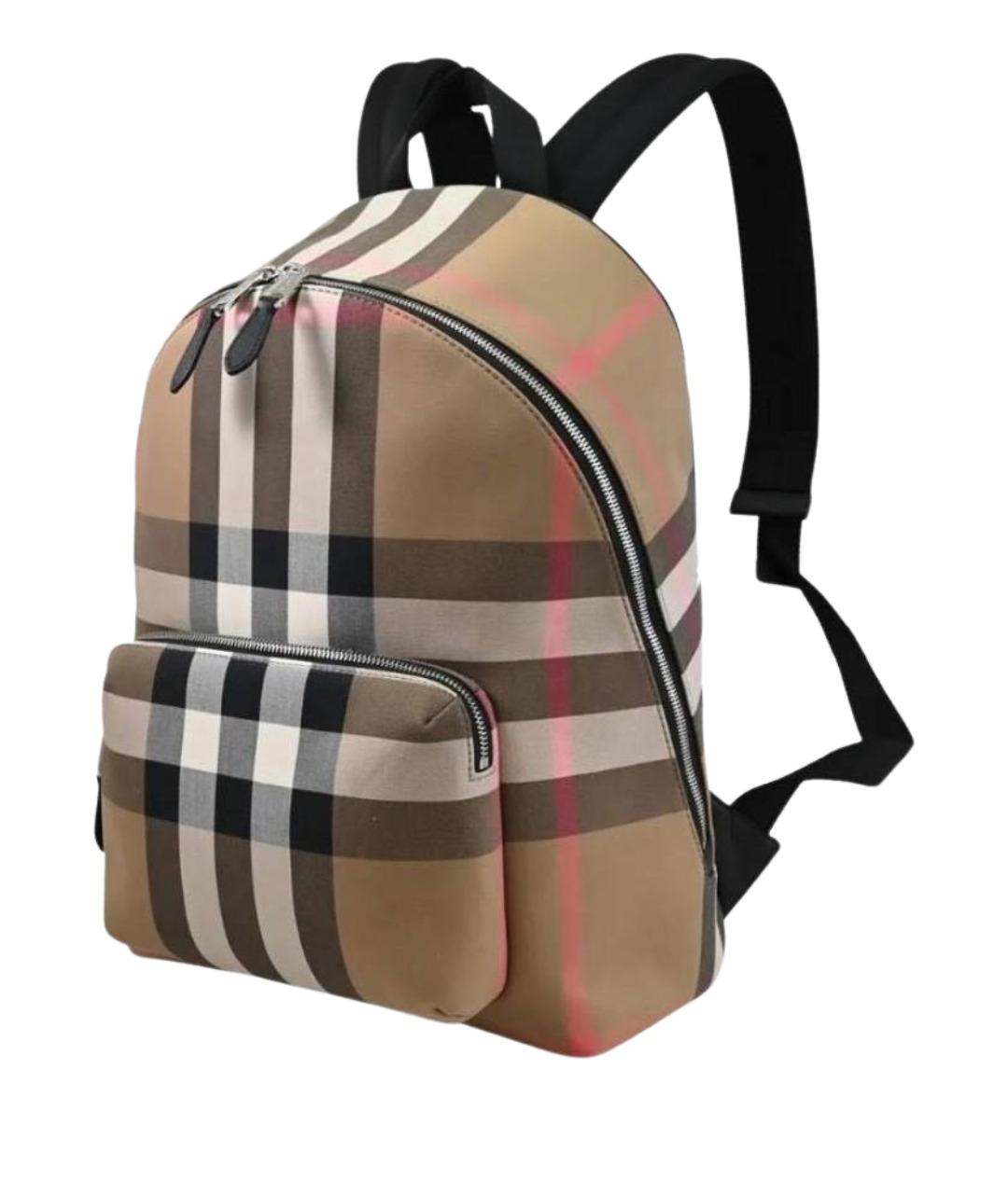 BURBERRY Коричневый тканевый рюкзак, фото 1
