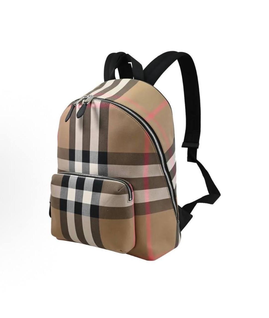 BURBERRY Коричневый тканевый рюкзак, фото 4