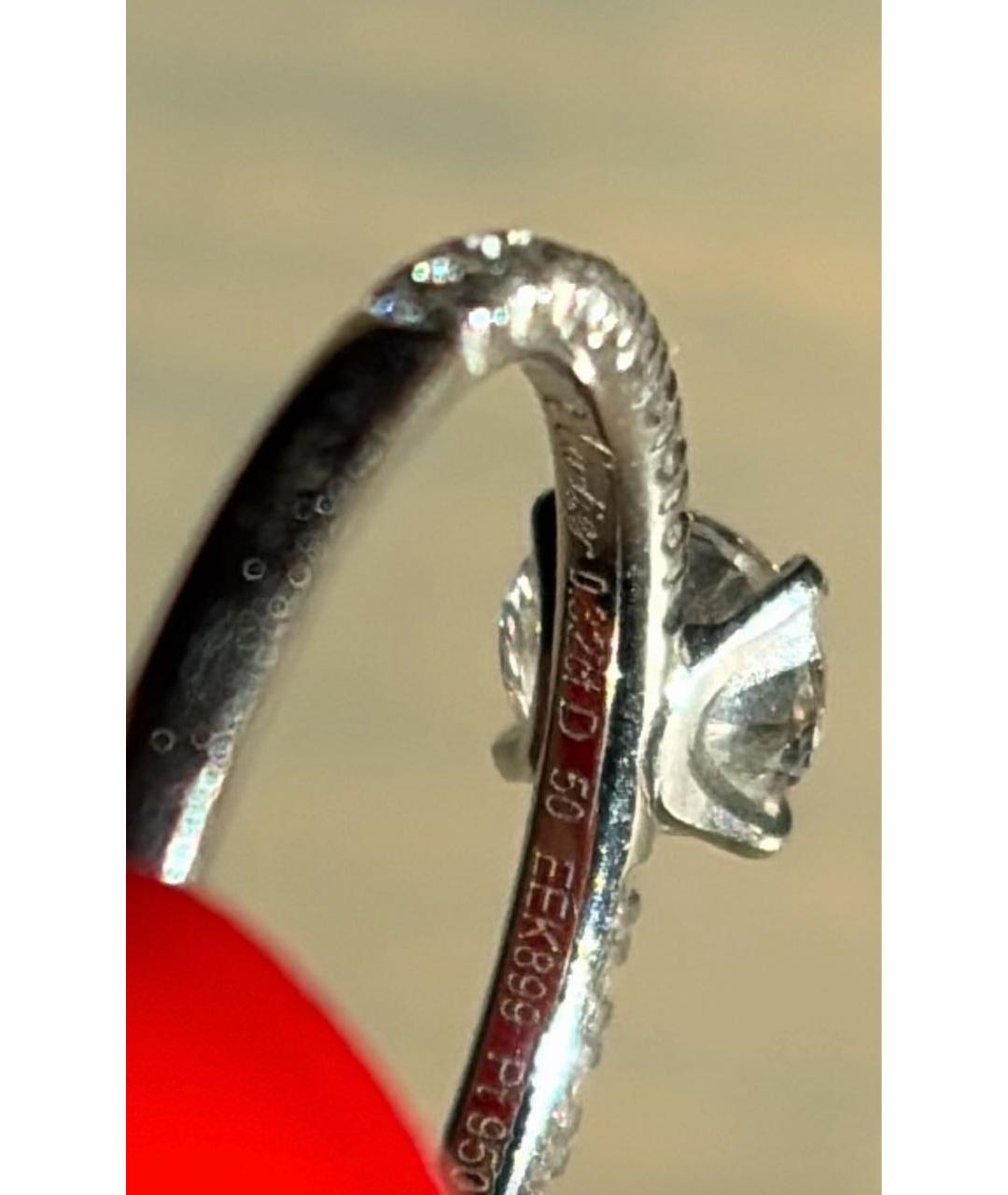 CARTIER Серебряное платиновое кольцо, фото 5