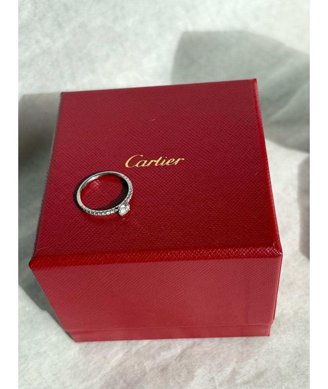 CARTIER Серебряное платиновое кольцо, фото 7