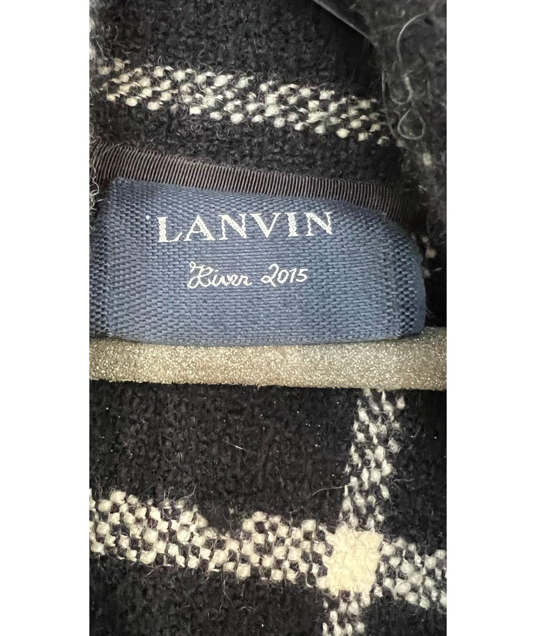 LANVIN Черное пальто, фото 3