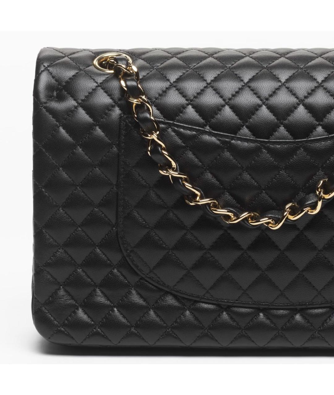 CHANEL Черная кожаная сумка через плечо, фото 4