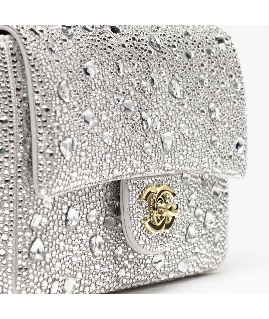 CHANEL Серебряная сумка через плечо, фото 4