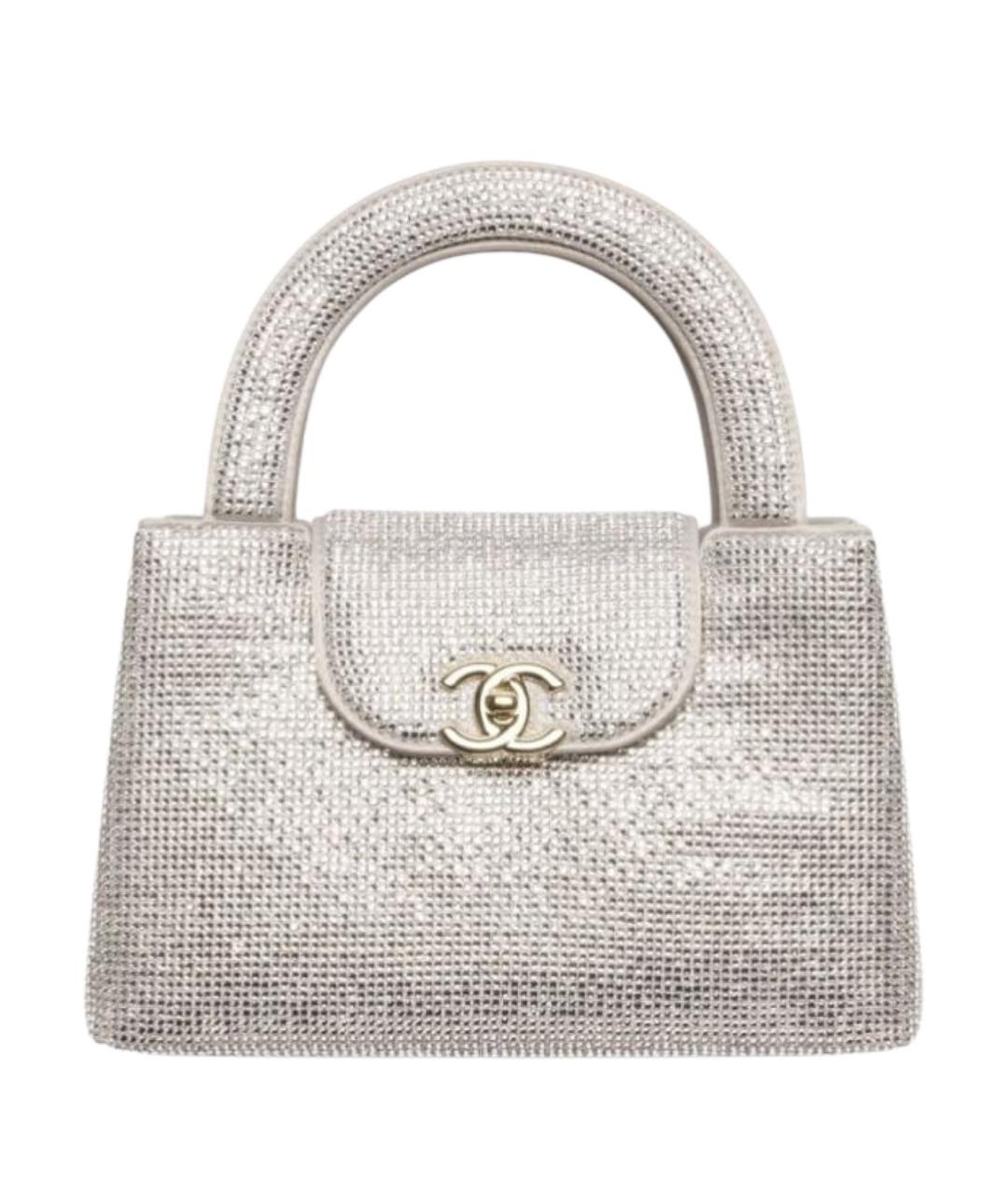CHANEL Серебряная сумка тоут, фото 1