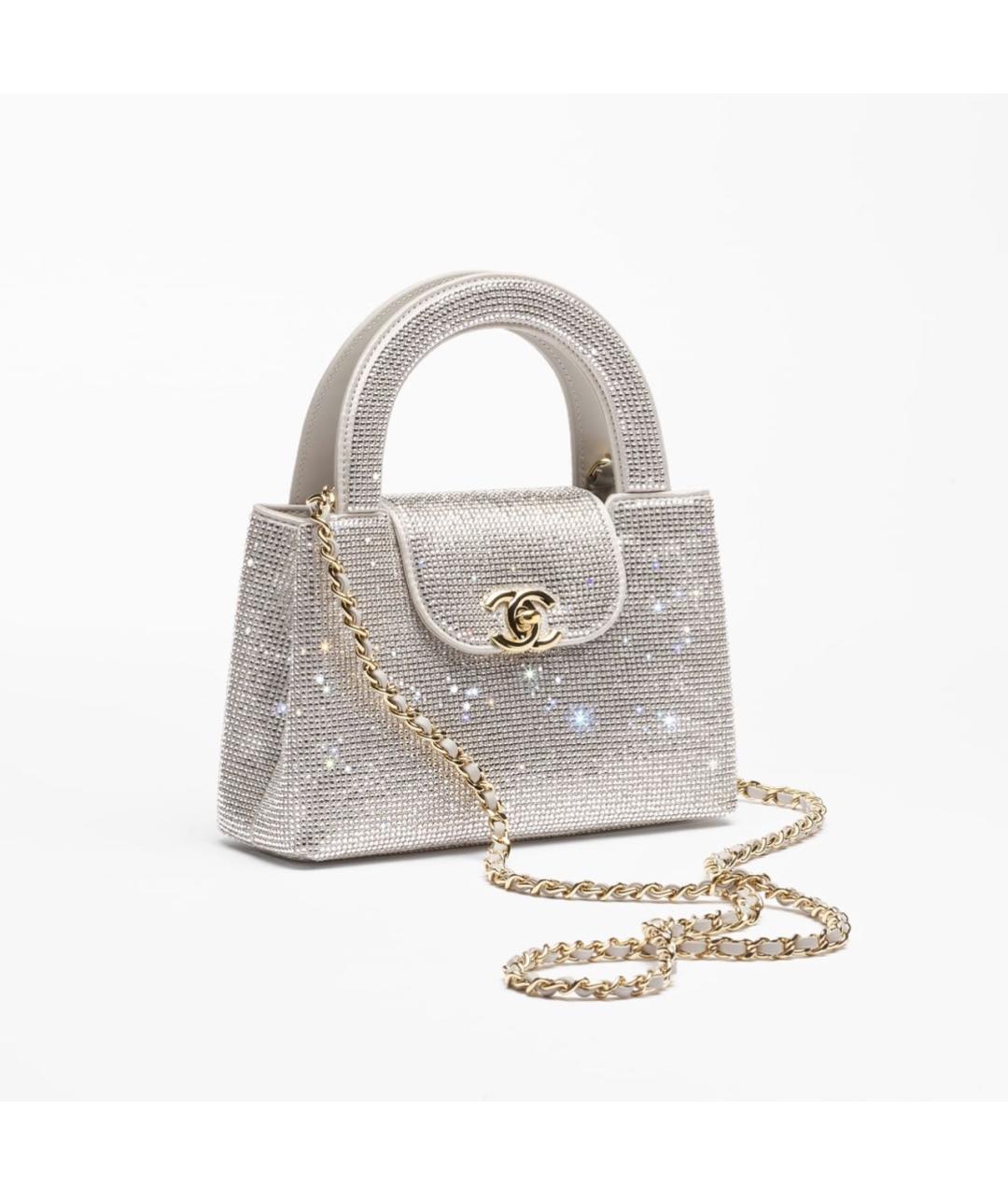 CHANEL Серебряная сумка тоут, фото 2
