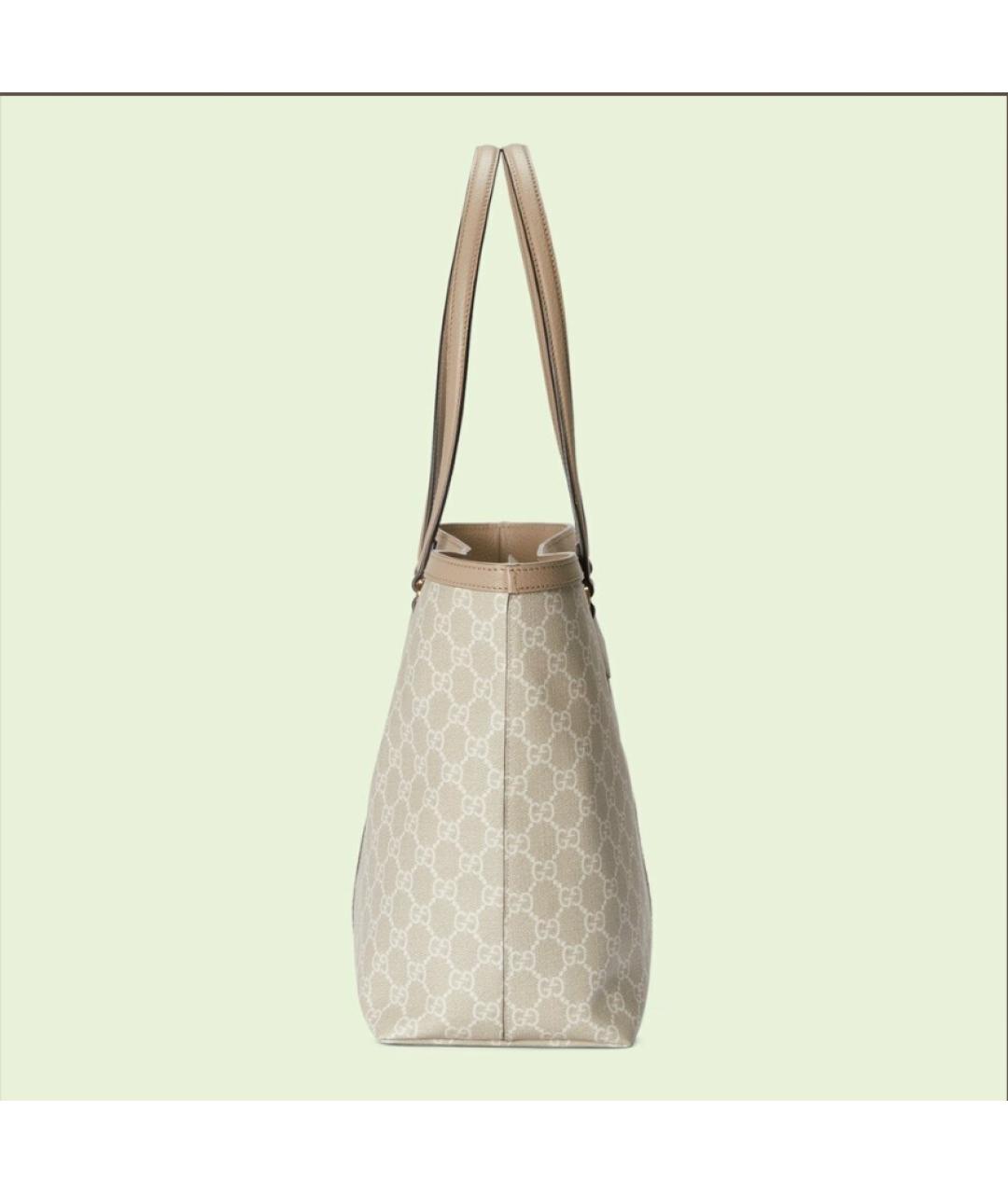 GUCCI Бежевая сумка тоут, фото 5