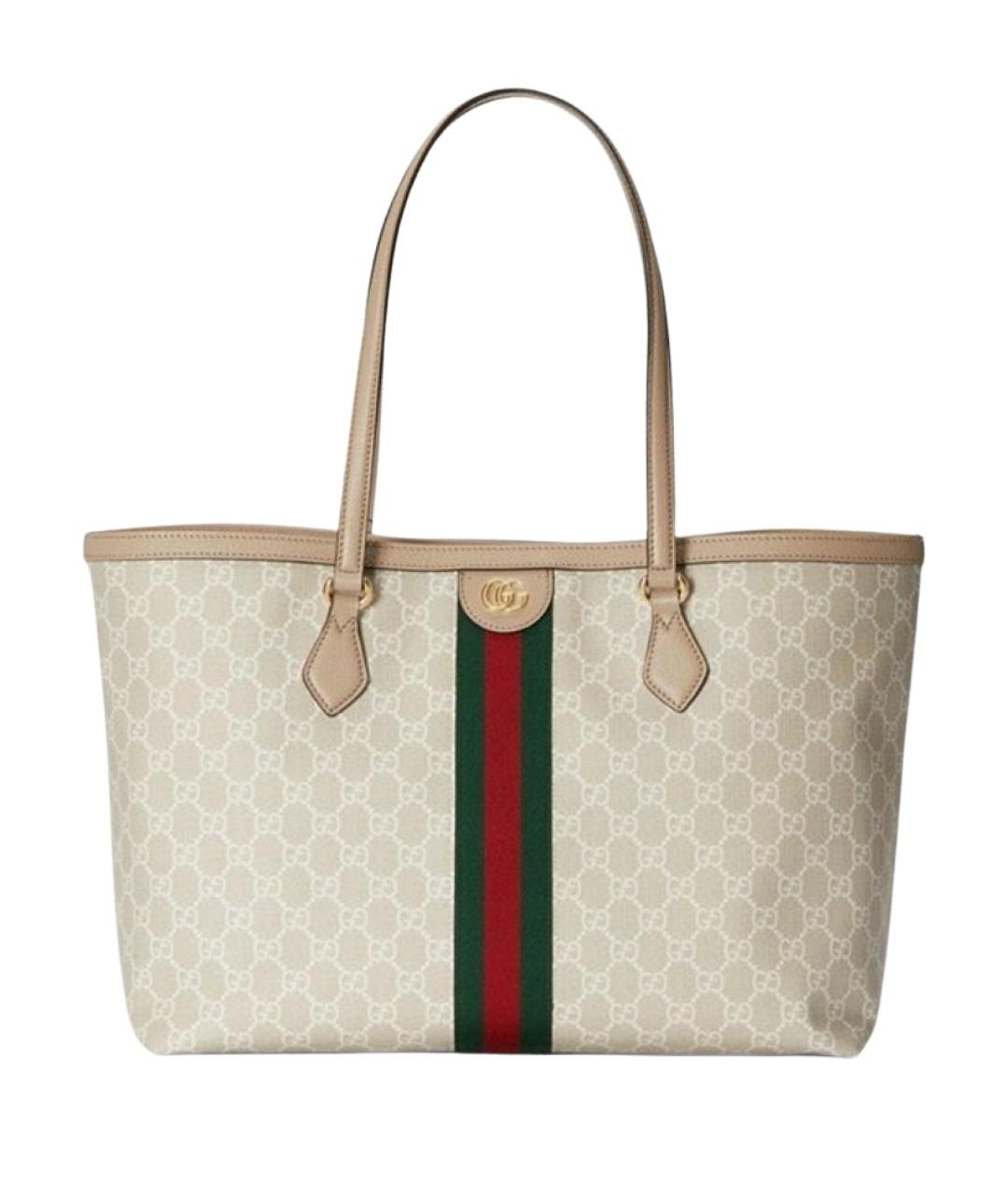 GUCCI Бежевая сумка тоут, фото 1