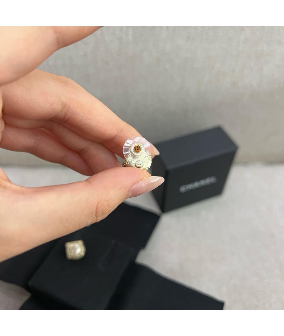 CHANEL Золотые серьги, фото 4