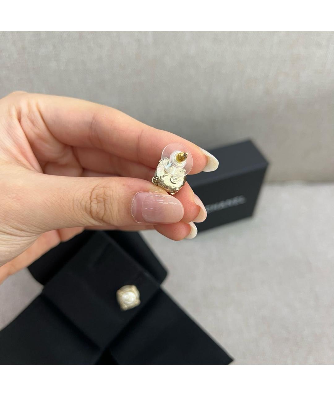 CHANEL Золотые серьги, фото 3