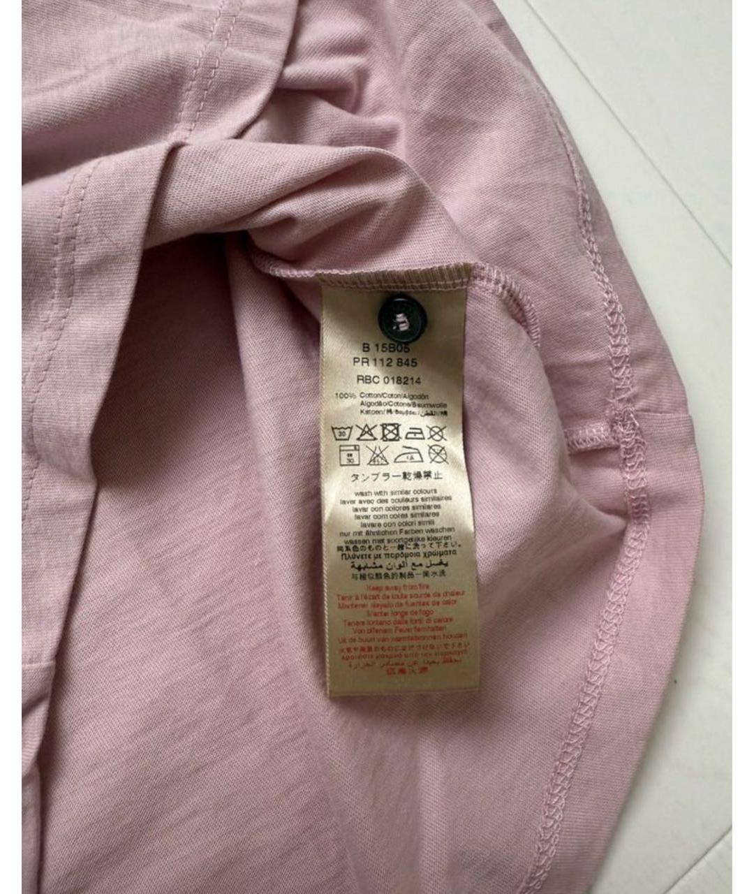 BURBERRY Розовый детская футболка / топ, фото 3