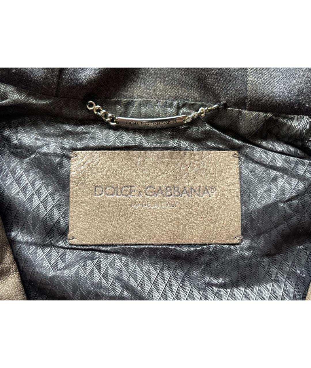 DOLCE&GABBANA Кожаная куртка, фото 3