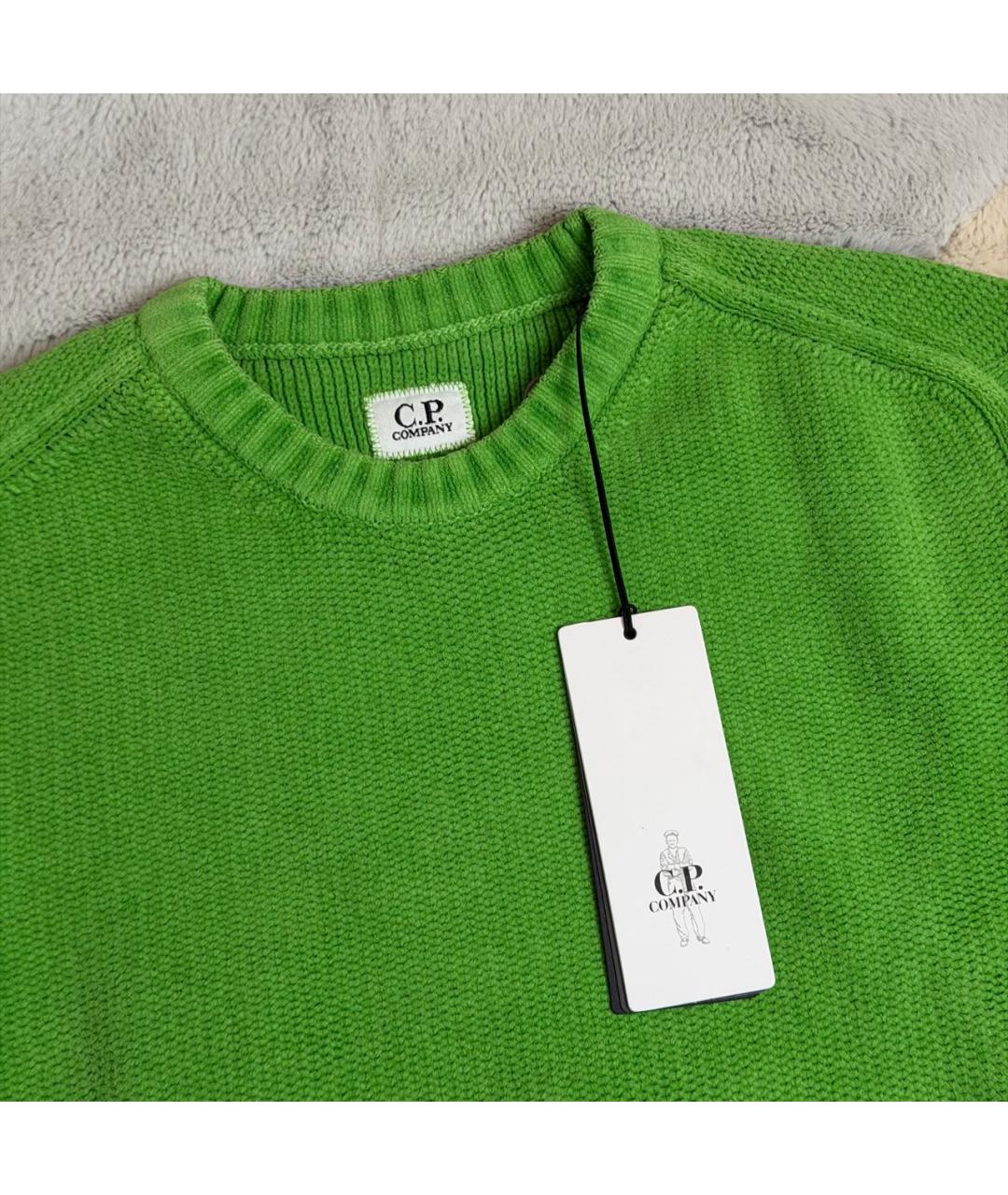CP COMPANY Зеленый хлопковый джемпер / свитер, фото 4