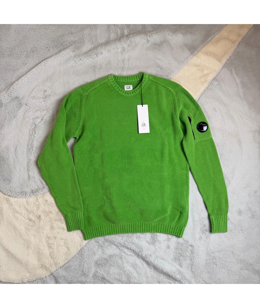 CP COMPANY Зеленый хлопковый джемпер / свитер, фото 2