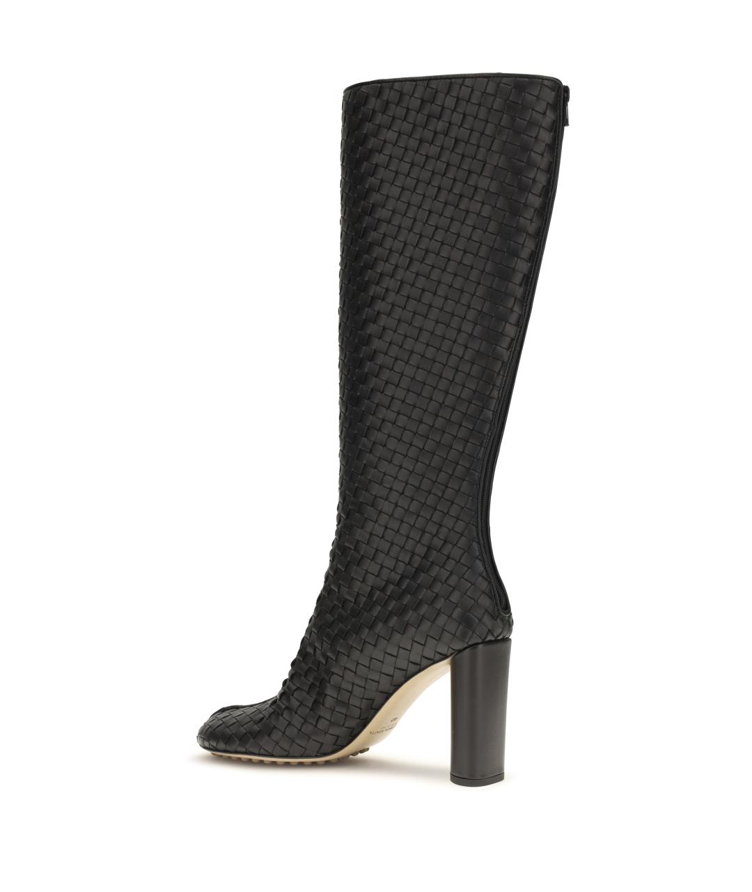BOTTEGA VENETA Черные кожаные сапоги, фото 3
