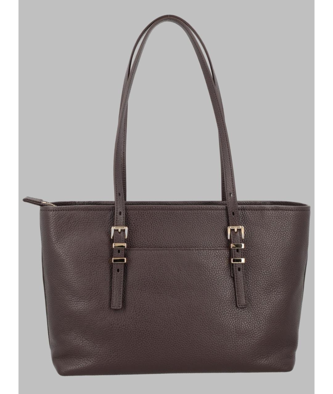 MICHAEL KORS Коричневая кожаная сумка тоут, фото 2